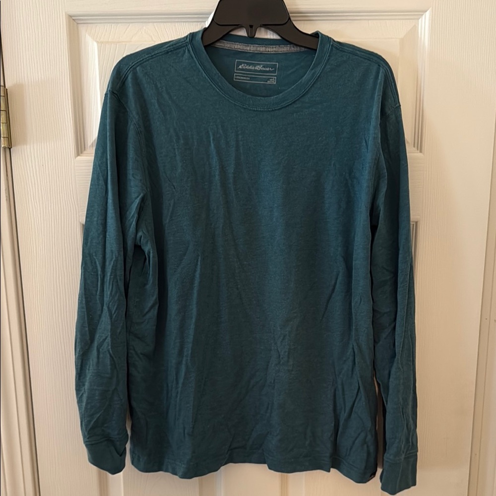 Eddie Bauer Men's Teal Long Sleeve Shirt